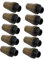 NUOBESTY 10 Pezzi Clip di blocco del filo stringicavo a forma di placcato MORSETTO guidato lampadario soffitto corda di sicurezza per lampada a sospensione ghiandola cavo PC