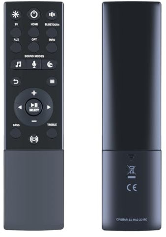 CLVIZCXOM Soundbar Ersatz Fernbedienung Kompatibel mit Teufel 11-2.1 MK2 20 RC Soundbar