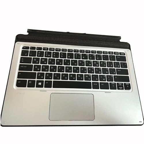 QFFOZSW RU/GR Mit Hintergrundbeleuchtung Für HP für Elite x2 1012 G1 Palmrest Abdeckung Tastatur Touchpad Einfach auszutauschen(RU with C)