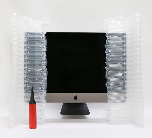 MacTeam Inflatable Protective Packaging Inserts with Hand Pump for Apple iMac 27-inch Monitor, Computer Transport Protection System