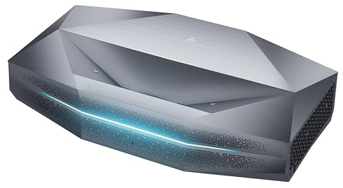 AWOL Aetherion MAX Proyector Láser Triple RGB 4K, 3300 Lúmenes ISO, Contraste 6000:1, Tiro Ultra Corto 200, PixelLock™, Dolby Vision Gaming 1ms Baja Latencia, Reemplazo de TV Cine en Casa