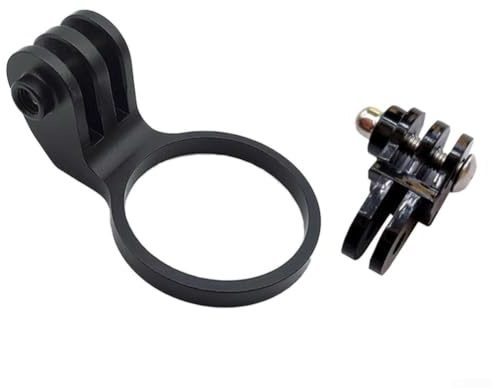 Fahrrad Kamera Halterung Vorbau Adapter aus Aluminiumlegierung für Sportkamera Hero 1 28,6 mm Gabelschaftrohr Headset Top Cap Zubehör Schwarz