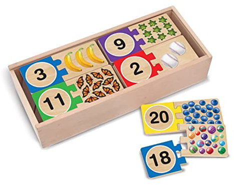 Melissa & Doug Self-Correcting Number Puzzles Age 4+, Developmental Toy, Motor Skills