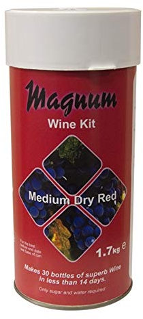 Magnum Medium Dry Red 30 Bottle Home Brew Wine Kit