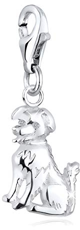 Elli Charm Damen Hund Tier Freund in 925 Sterling Silber