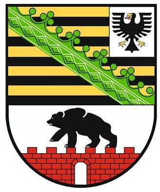 FahnenMax Autoaufkleber Sticker Sachsen Anhalt Schild Kontur Fahne Aufkleber