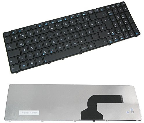 Trade-Shop Original Laptop-Tastatur/Notebook Keyboard Ersatz Austausch Deutsch QWERTZ für Asus K55N N53S N61 R503 U50A U50F U50V UX50V X61 X61Q X73 X75A W90 W90V (Deutsches Tastaturlayout)