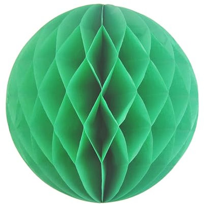 1 Wabenball 15cm ( grün 580 ) // Wabenkugel Honeycomb Hänge Deko Ballon Laternen Aufhänger Waben Bälle Papier Pompons Dekoration Geburtstag Party Hochzeit