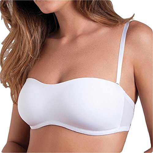 L'ALTRA COTONELLA Reggiseno Donna A Fascia Coppa B Spalline Regolabili e Removibili.