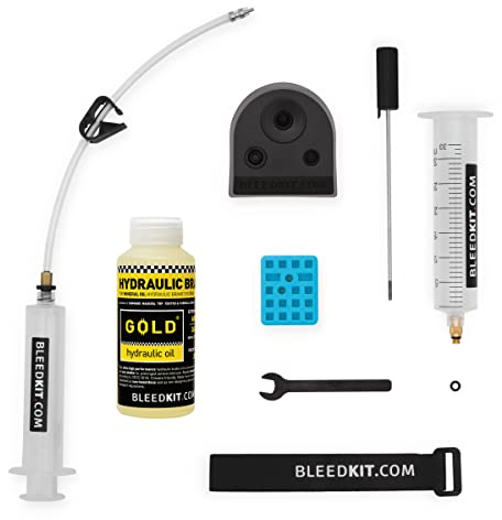 Bleedkit Scheibenbremsen-Entlüftungskit Premium Gold Transparent Gr. mit Bremsflüssigkeit