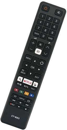 ALLIMITY CT-8053 Télécommande remplacée pour Toshiba TV 24W3753DG 32L3763DA 32W3763DA 43L3733DG 43U6763DA 49L3763DG 49U5766DA 49U6763DG 49V6763DA 55V6763DA 65U6763DA 75U6763DG