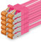1aTTack.de 5m - Cat.7 Netzwerkkabel Magenta - 10 Stück Gigabit Ethernet LAN Kabel 10000 Mbit s Patchkabel Cat7 Kabel S FTP PIMF Schirmung LSZH Cat.7 Rohkabel Rj45 Stecker Cat 6a - 10 x 5 Meter