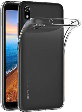 COPHONE® Coque de Protection Compatible avec XIAOMI REDMI 7A Etui Transparent antidérapent Coque en Silicone Transparente et Discrete