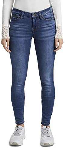 Tom Tailor Denim Damen Jona Extra Skinny Jeans, 10113 - Clean Mid Stone Blue Denim, 27/32