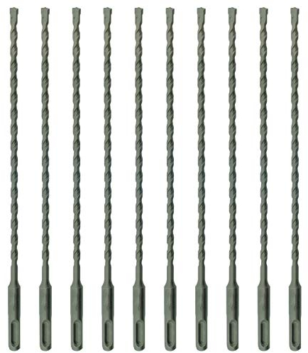 10 x SabreCut SDSB65_10 6.5mm x 210mm PGM Approved SDS Plus Drill Bits for Stone Concrete Brick