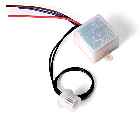 Outdoor Light Control Switch Dusk Dawn Day Night Photocell Sensor IP54 IP55 IP65 Exterior Outdoor Lighting Auto On Off Energy Saving Outside Mounting Waterproof (HSPC2)