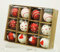 condecoro Christbaumkugel rot weiß Weihnachtskugel 12er Set