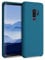 kwmobile Hülle kompatibel mit Samsung Galaxy S9 Plus Hülle - Silikon Handy Case - Handyhülle weiche Oberfläche - kabelloses Laden - Petrol matt