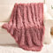 Super weiche Plüsch-Kunstfell-Decke, 127x152.4 cm, flauschig, gemütlich, warm, Sherpa-Fleece, dicke, leichte Decke für Bett, Stuhl, Sofa, Couch, Schlafzimmer (Rosa, Überwurf 127x152.4 cm)