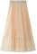 E-girl Damen Plain Falten Rock Beige Midi Tüll Rock,Einheitsgröße,S8581