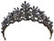 1stk Gotische Kronen Für Damen Schwarz Barocker Kristall Gotische Schwarze Krone Halloween Retro Für Die Hochzeit Retro-kopfschmuck Braut-tiara Brautjungfer Kristallperlen Handbuch