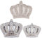 SUPERFINDINGS 3pcs 3 Größen 3D Bling Auto Emblem Abzeichen Aufkleber Silber Strass Krone Aufkleber Klebstoff Aufkleber Dekoration Für Auto Computer Gepäck Dekoration