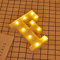 JANDEI - Lettere LED, Numeri Luminosi, Figura a Cuore, 22cm, con Luce Calda per Decorazione e Atmosfera, Luci Notturne Scrivania, Compleanni, Matrimoni, Vetrine. Funzionano con batterie AA (F)