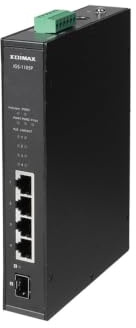 Edimax IGS-1005P - 5-Port Gigabit PoE+ DIN Rail Industrial Switch with 1 SFP Port