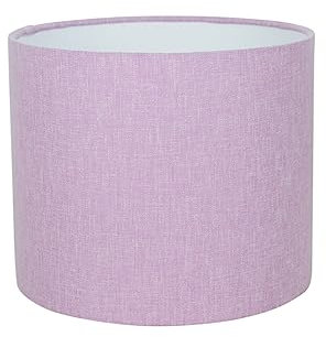 Pure Lilac Purple Pink Fabric Lampshade (20cm Diameter Ceiling Pendant)