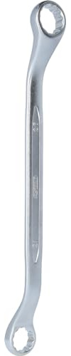 KS Tools 517.0878 Doppel-Ringschlüssel, leicht gekröpft, 21x23mm