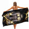 Ulticool Mikrofaser Handtuch 160 x 80 cm - Löwe Natur Gold - Leicht Reisehandtuch Schnelltrocknend Badetuch Strandhandtuch Saunatuch Microfaser Microfiber - für Reise Strand Fitness Sport