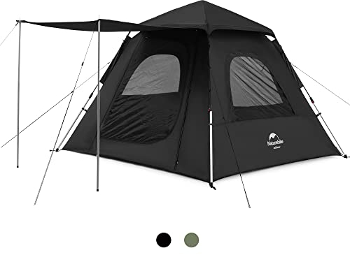 Naturehike Pop Up Zelt |Automatische 3 Personen Familienzelt Zelte| Schnelle Montage Wasserdicht & Windfest | Ideal als Camping, Festival & Reise Zelt | Ultraleicht & Robust