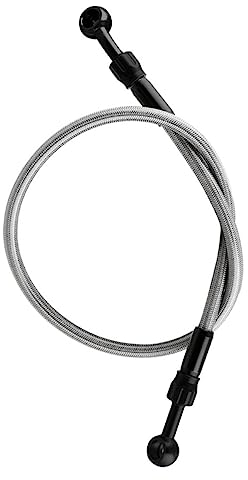 Sosoport Geflochtene Bremsleitung Rohrverschraubung Bremsölschlauch Flexibel Kabel