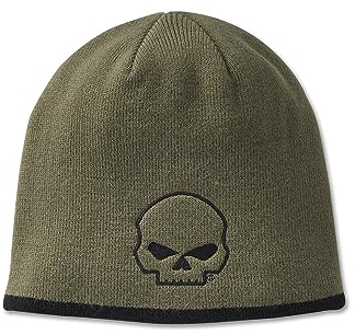 HARLEY-DAVIDSON Willie G Skull Knit Beanie Grape Leaf Mütze