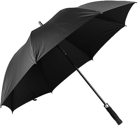 Riuulity Großer Winddichter Regenschirm für Werbegeschenke, Vollfaser-Regenschirmknochen, Bequemer Griff, wind- und Regenfest (27 Zoll 8 Knochen)