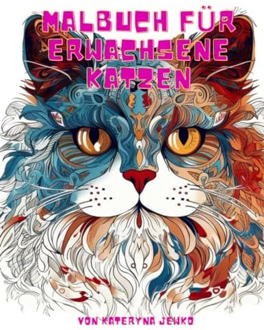 Malbuch für erwachsene Katzen