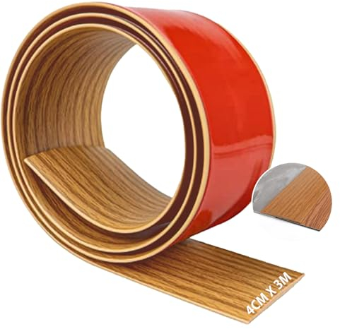 Übergangsprofil Selbstklebend 4cm×3m Übergangsleiste Abschlussleiste Boden Leisten Selbstklebend Für Fußböden, Fliesen, Marmor, Glas, Hartholz