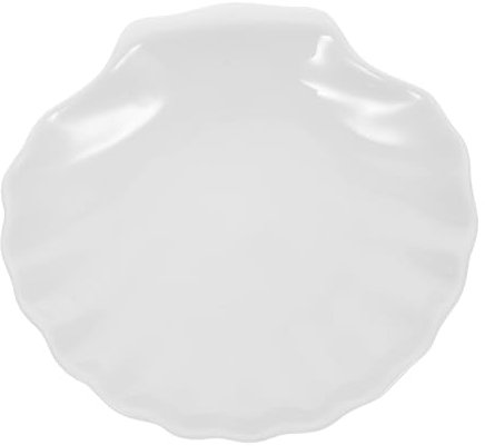 Zerodeko Plaque De Bijoux Coquillage Porte Bague De Fiançailles Plateau De Desserte Porte-clés Plat Clé Plateau De Service à Desserts Porte-bijoux Vaisselle Blanche Table à Manger Céramique