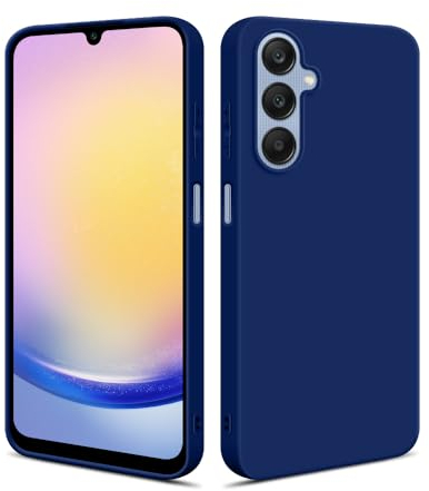 HSP Hülle für Samsung Galaxy A25 5G [Staubabweisend] Handyhülle | Premium TPU Silikon Case Schutzhülle | Kratzfest Stoßfest Fallschutz | Kameraschutz Displayschutz | Passgenau Dünn Matt | Blau