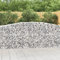 ShCuShan Gabionen mit Hochbogen 2 STK. 400x50x100/120cm Verzinktes Eisen Zaun Gabionen WasserzapfsäUle Garten Pflanzsteine Beton Garten Stapelbar Gabionenzaun Gabionen