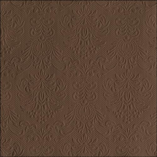 Ambiente - Servietten - Elegance nature lion - braun - geprägt - 33x33-15 Stück -