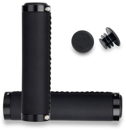 HOUSON Fahrradgriffe, PU Leder Bike Lenker Griffe rutschfest Fahrrad Lenkergriffe Fahrradgriffe MTB Griffe Bike Handgriffe für Mountainbike