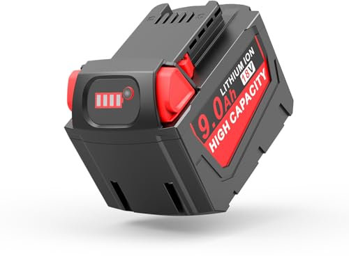 Stairlie Batterie de rechange 9,0 Ah 18 V pour outils Milwaukee WK1890 M18, compatible avec 48-11-1840, 48-11-1828, 48-11-1820, 48-11-1815, 48-11-1850, 48-11-1890, 26 46-22 Outils électriques sans fil
