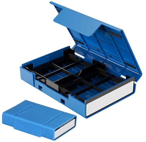 Externe Laufwerksspeicher-Tragetasche, 2,5 Zoll/3,5 Zoll Festplatten-Schutzbox, PP-Aufbewahrungsbox, Schutzhülle, Festplattentasche, Multifunktionale Staubdichte HDD-Hülle, HDD-Aufbewa
