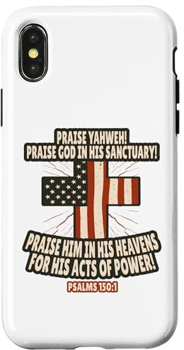 Hülle für iPhone X/XS Psalms 150:1 Bibelversen Schrift