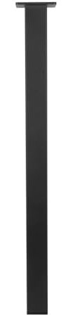 Tischbein quadratisch schwarz - 50 x 50 x 720 mm