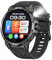 Outdoor Compass 760mAh Long Battery Life Men's Smart Watch Bluetooth Call Heart Rate Watches LED Flashlight Compass Smart Watch (Silicone black)