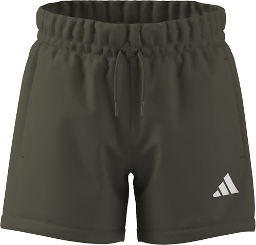 adidas Unisex Kinder Essentials Climacool Shorts, Olive strata/White, 9-10 Years