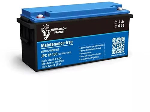 ULTIMATRON FRANCE BATTERIE ULTIMATRON PLOMB CARBON DEEP CYCLE JPC-12-150 12V 150AH