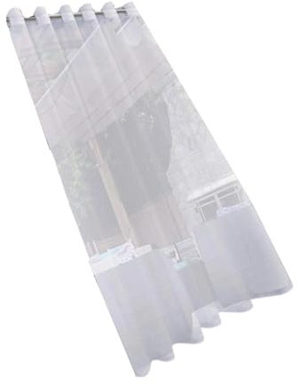 MEAKTSMI Rideaux en voile imperméable pour l'extérieur - Rideaux de style transparent pour terrasses et pavillons